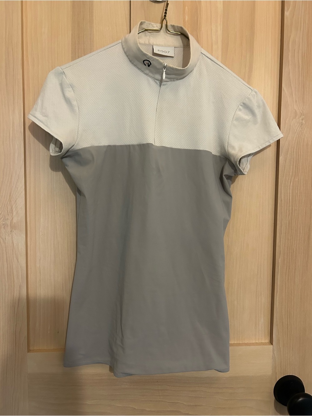Ego 7 Short-Sleeve show shirt White and Light Gray